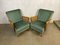 Mid-Century Chairs in Petrol, 1950s, Set of 2 1