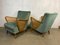 Mid-Century Chairs in Petrol, 1950s, Set of 2 5