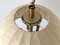 Mid-Century Modern Brass & Fabric Pendant Lamp from WKR, Germany, 1970s 8