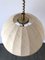 Mid-Century Modern Brass & Fabric Pendant Lamp from WKR, Germany, 1970s, Image 5