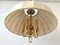 Mid-Century Modern Brass & Fabric Pendant Lamp from WKR, Germany, 1970s 6