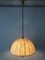 Mid-Century Modern Brass & Fabric Pendant Lamp from WKR, Germany, 1970s 4