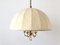 Mid-Century Modern Brass & Fabric Pendant Lamp from WKR, Germany, 1970s, Image 1