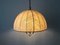 Mid-Century Modern Brass & Fabric Pendant Lamp from WKR, Germany, 1970s 2