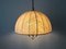 Mid-Century Modern Brass & Fabric Pendant Lamp from WKR, Germany, 1970s, Image 2