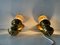 Brass and Glass Lantern Sconces, Germany, 1960s, Set of 2 7