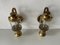 Brass and Glass Lantern Sconces, Germany, 1960s, Set of 2 5