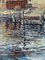 Rimessa per barche, dipinto a olio, anni '50, con cornice, Immagine 8