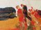Conexión, pintura al óleo, años 50, enmarcado, Imagen 11