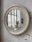 Specchio rotondo in metallo cromato, anni '50, Immagine 1
