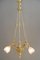 Antique Chandelier with Original Glass Shades, Vienna, Austria, 1890s 16