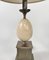 French Marble Egg and Steel Lamps, 1970s, Set of 2 4