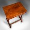 Small Antique English Regency Flame Ladies Sewing Table, 1830 7
