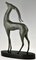Boisnoir & Marcel Guillemard, Art Deco Antilope, 1925, Bronze auf Marmorsockel 6