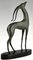 Boisnoir & Marcel Guillemard, Art Deco Antelope, 1925, Bronze on Marble Base 5