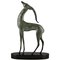 Boisnoir & Marcel Guillemard, Art Deco Antelope, 1925, Bronze on Marble Base, Image 1
