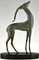 Boisnoir & Marcel Guillemard, Art Deco Antelope, 1925, Bronze on Marble Base, Image 7