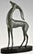 Boisnoir & Marcel Guillemard, Art Deco Antelope, 1925, Bronze on Marble Base 2