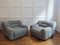 Chrome and Bouclé Lounge Chairs, Italy, 1970s, Set of 2, Image 1