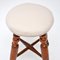 Antique Victorian Stool in Wood & Fabric, 1860 4