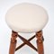 Antique Victorian Stool in Wood & Fabric, 1860, Image 4