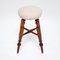 Antique Victorian Stool in Wood & Fabric, 1860 2