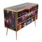 Chest of 6 Drawers in Multicolored Murano Glass 5