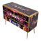 Chest of 6 Drawers in Multicolored Murano Glass 8