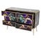 Chest of 6 Drawers in Multicolored Murano Glass 10