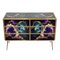 Chest of 6 Drawers in Multicolored Murano Glass 5