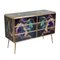 Chest of 6 Drawers in Multicolored Murano Glass 6