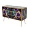 Chest of 6 Drawers in Multicolored Murano Glass 8