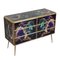 Chest of 6 Drawers in Multicolored Murano Glass 4