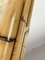 Espejo italiano vintage con marco doble de varilla de bambú, años 70, Imagen 4