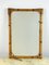 Vintage Italian Mirror with Double Frame in Bamboo Rod, 1970s 1
