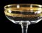 Copas de champán de cristal dorado, 1930. Juego de 10, Imagen 5