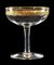 Copas de champán de cristal dorado, 1930. Juego de 10, Imagen 3