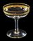 Copas de champán de cristal dorado, 1930. Juego de 10, Imagen 4