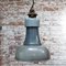 Dutch Enamel Cast Iron Pendant Lamp, 1950s 4