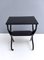 Postmodern Ebonized Beech Serving Cart in the Style of Ico Parisi, Italy 6