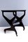 Postmodern Ebonized Beech Serving Cart in the Style of Ico Parisi, Italy 5