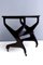 Postmodern Ebonized Beech Serving Cart in the Style of Ico Parisi, Italy, Image 5