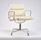 Vintage EA208 Soft Pad Management Chair in Cream Leather by Charles & Ray Eames for Vitra, 1990s 4