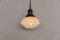 Grande Lampe à Suspension en Opaline de GEC, 1930s 9