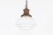 Grande Lampe à Suspension en Opaline de GEC, 1930s 10