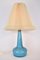 Lámpara de mesa de vidrio en azul de Esben Klint para Le Klint, Imagen 4