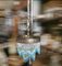 Vintage Chandelier in Glass and Metal, 1950s, Image 8