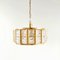 Mid-Century Scandinavian Glass & Brass Chandelier attributed to Carl Fagerlund for Lyfa & Orrefors, 1960s, Image 2