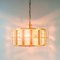 Mid-Century Scandinavian Glass & Brass Chandelier attributed to Carl Fagerlund for Lyfa & Orrefors, 1960s, Image 5