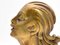 Estatua femenina francesa Art Déco de bronce, años 30, Imagen 6